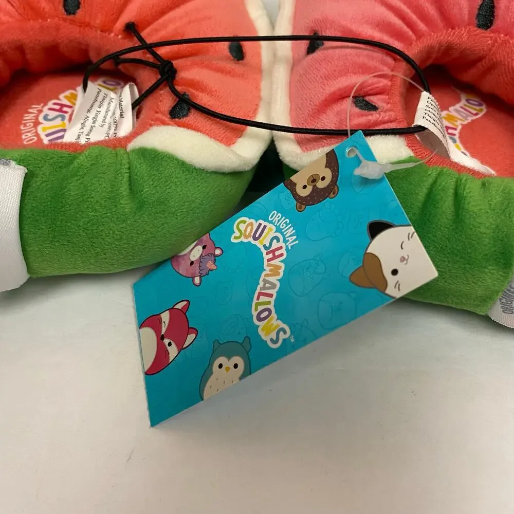 Squishmallows Kids Wanda the Watermelon Plush Slippers Size 7-8